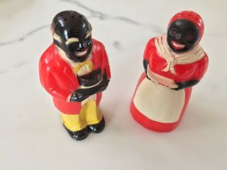 Vintage Aunt Jemima and Uncles Moses F & F Salt and Pepper Shakers 2