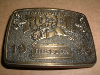 1976 Hesston Belt Buckle National Finals Rodeo Nfr