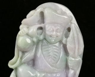 Cert ' d Natural 3 Color Grade A Jade jadeite Sculpture statue Jigong r13441281 3