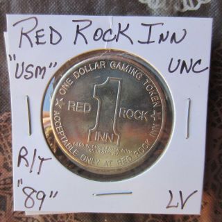 $1.  00 Route Token Red Rock Inn Las Vegas,  Nev 1989 Usm