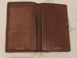 Vintage Classic Size POCKET DAY - TIMER Senior Size PIGSKIN Wallet Made In Canada 2