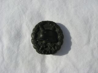 Wwi German Black Wound Badge - D.  R.  G.  M.