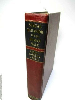 1948 Antique Medical Book " Sexual Behavior In The Human Male " Vintage Sexuality