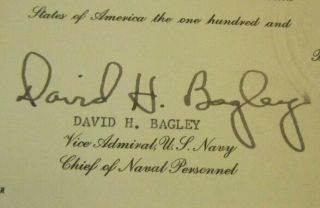 1973 John Warner US Secretary of Navy Virginia Senator Signed Autograph Document 3