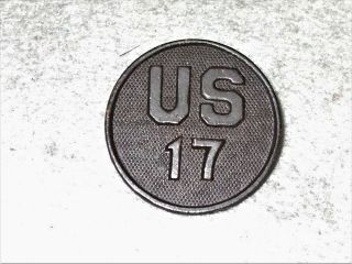 Us Army 17th Infantry Regiment Collar Disc/disk Enlisted Di Pin Back Emblem