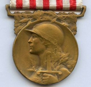 France French Wwi Commemorative Medal Of The Great War 1914 - 1918 Grade