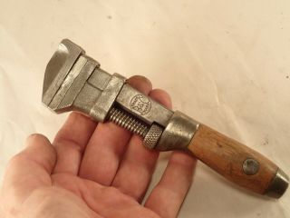 Vtge Billings (bemis & Call) Wrench Co.  6.  5 " Adjustable Monkey,  Nut,  Pipe Wrench