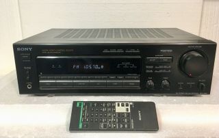 Vintage Sony Str - D665 Am/fm Stereo Receiver - 90w/channel - Remote Bundle -