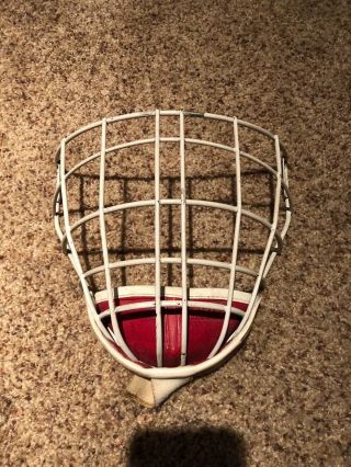vintage jofa hockey helmet with 2 goalie cages 2