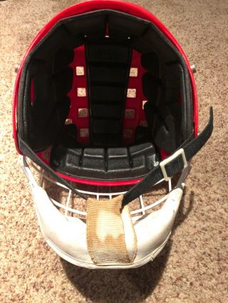 vintage jofa hockey helmet with 2 goalie cages 3