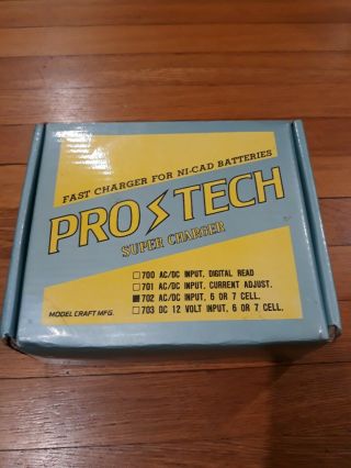 Rc Car Battery Charger Pro Tech Ni - Cad Vintage