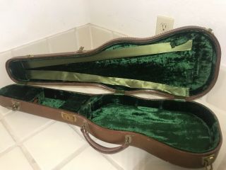Vintage Brown Lifton Violin Hard Case Green Felt Interior 30.  5”