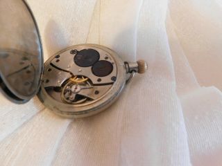 Men/s Vintage Pocket Watch.  Dial.  Roman Numerals.  Swiss Made.  Era : 1920 