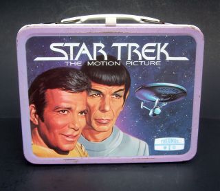 Vintage Star Trek The Motion Picture Metal Lunch Box W/ Thermos ©1979