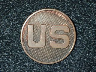 Wwi Usa Army Enlisted Branch Collar Disk Device Insignia U.  S.  Missing Nut - Avg