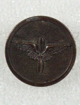 Army Enlisted Collar Disc: Air Service - Wwi,  Background Of Horizontal Lines
