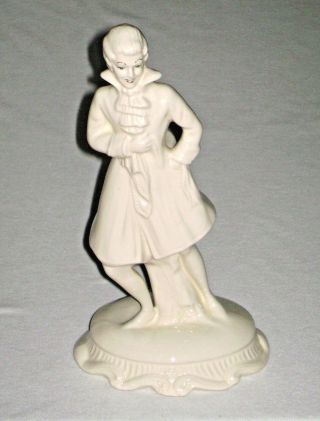 Vintage Lamp Base Ceramic Porcelain French Colonial Figurine