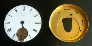 Antique Parkinson & Frodsham London Pocket Watch Dial & Verge Fusee Movement