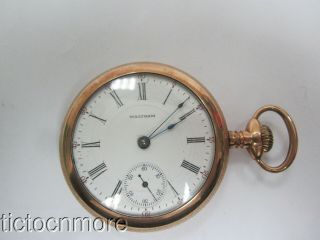 Antique American Waltham Grade No.  825 18s Lever Set Side - Wind Pocket Watch 1907