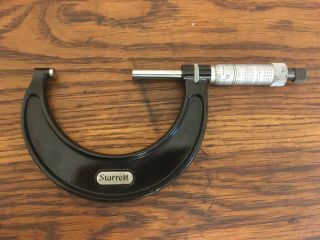 Vintage Starrett No.  436 Outside Micrometer 2in - 3in Machinist Collectible Usa