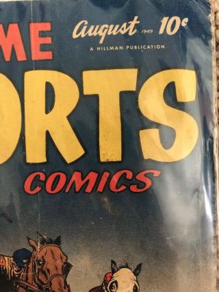 All - Time Sports Comics 6 (Hillman Periodicals,  August 1949) Golden Age Comic 3