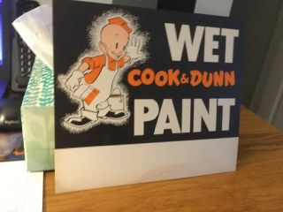 Vintage Wet Paint Sign