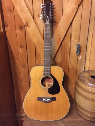 Vintage Yamaha Guitar Fg - 230 Red Label 12 String Acoustic