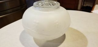 Vintage Frosted Glass Ceiling Wall Light Fixture Globe Sconce Shade 3 - 1/4 Fitter