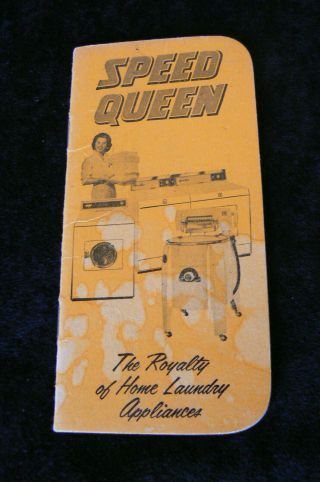 Vintage Speed Queen Washer Advertising Wringer Washers Notebook Notepad