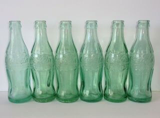 Vintage 1950 Dug 6 Coca Cola Bottles Augusta Maine Coke ME Owens Glass 2