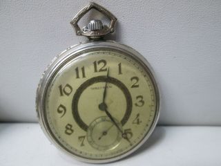Vintage Waltham 14k Gold Filled Running Pocket Watch 17 Jewels