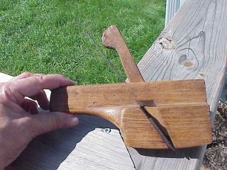 Antique Wooden Molding Plane Marked Wc Cain