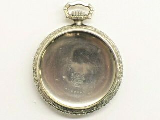 Vintage Elgin 10kt White Gold Filled 12 Size Pocket Watch Case Old Stock