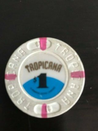 Tropicana $1 Casino Chip Atlantic City Nj