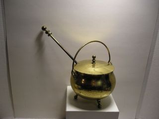 Vintage Brass Fireplace Starter Oil Pot