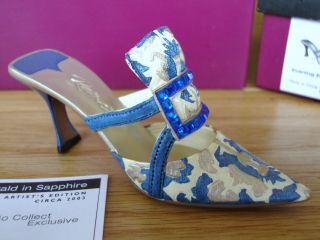 Just The Right Shoe - Evening Emerald In Sapphire,  Limited Artist 
