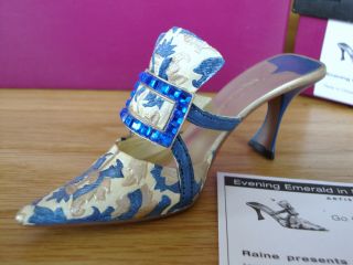 Just The Right Shoe - Evening Emerald In Sapphire,  limited Artist ' s Edition 2
