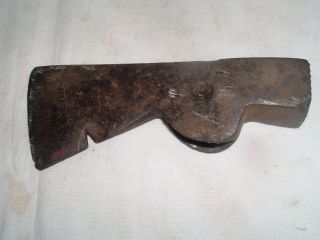 Antique Vintage Plumb Roofers Hammer Hatchet Head Textured Square Hammer Old