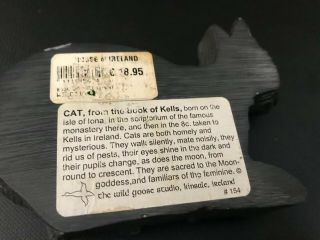 IRISH Bronze BOOK OF KELLS CAT Sculpture Made in Ireland by Wild Goose Studio 2
