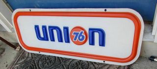 Vintage Union 76 Gasoline Pump Sign Gas Station