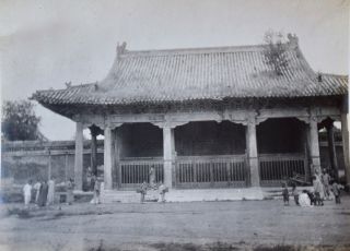 1900s China Antique Photo " Confucius Temple " Sepia Photo 1913