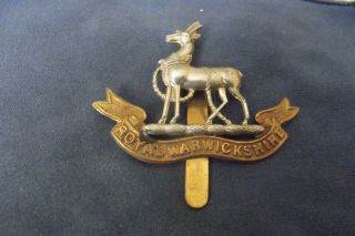 Ww I British Cap Badge To The Royal Warwickshire Regiment