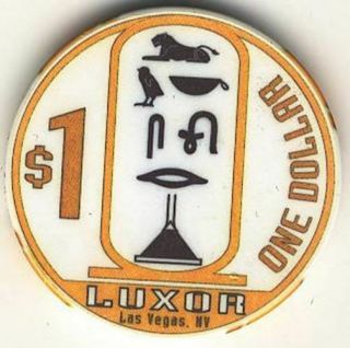 Luxor Casino Las Vegas Nv $1 Chip 1995