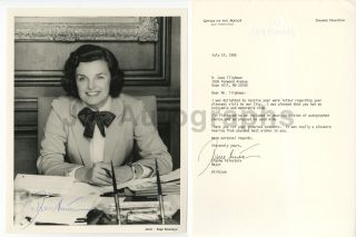 Dianne Feinstein - Mayor Of San Francisco - Signed Photograph And Letter (tls)