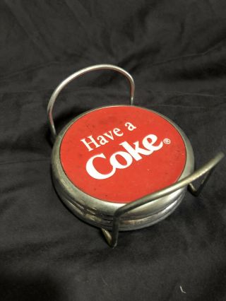 Collectable Coca - Cola Drink Coasters And Caddy