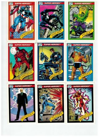 The 1990 Marvel Universe 1 Complete 162 Card Set 2020