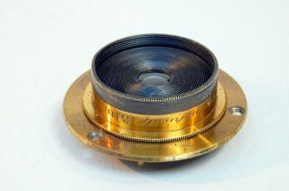 Vintage Ross London No.  1 Symmetrical 3 Inch Large Format Brass Lens