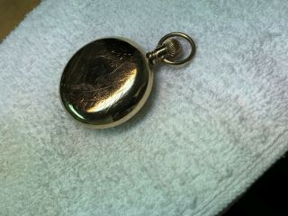 Extra With Designs Large 18 Size Gold Filled Pocket Watch Case