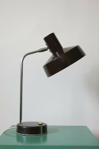 Vintage Mid Century Space Age Brown Desk Lamp