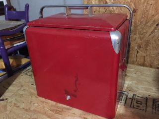 Vintage Progress Refrigerator Co.  Cooler Box Pepsi Dr Pepper Coke Royal Crown